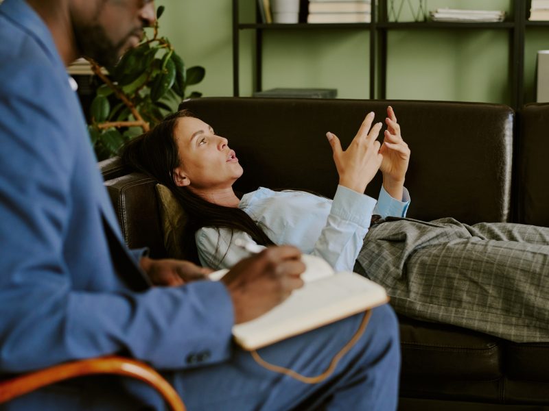 Discussing Mental Health with Professional Therapist