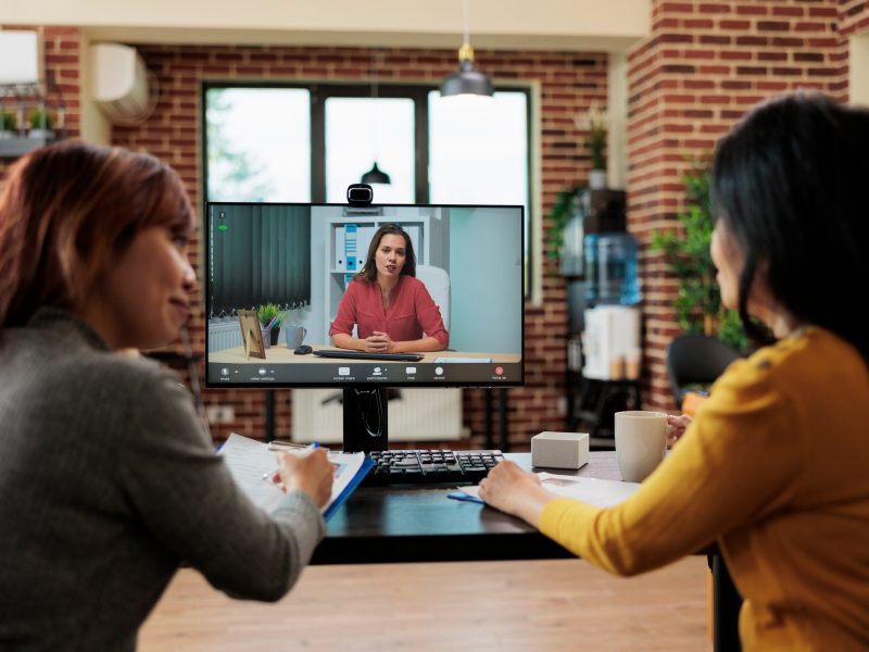 Team of businesswomen working at job recruitment